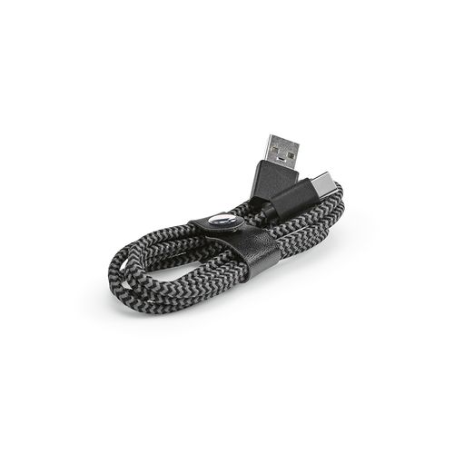 Câble de charge Leibniz, rPET 1m, USB-A/USB-C, charge rapide