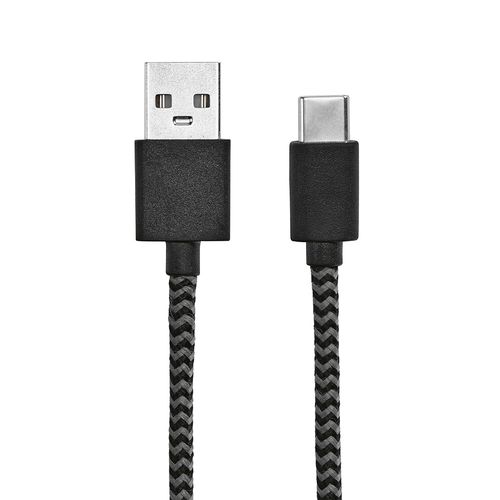 black Cable Leibniz Cable rPET. 1 m USB-C a USB-A