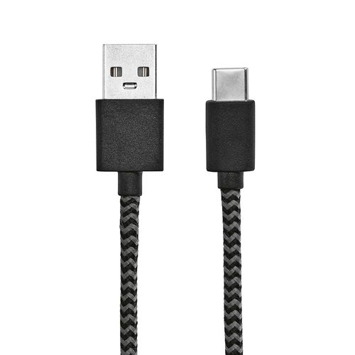 black Cable Leibniz Cable rPET. 1 m USB-C a USB-A