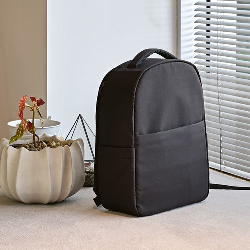 Sac à dos Budapest 16L rPET. Poche avant. Poche ordinateur 17"