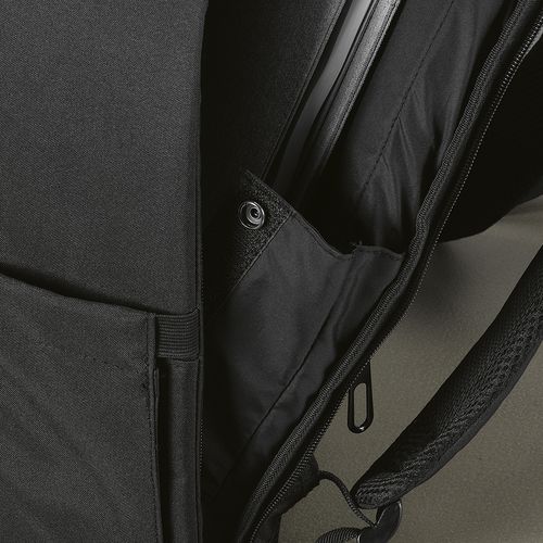 Sac à dos Budapest 16L rPET. Poche avant. Poche ordinateur 17"