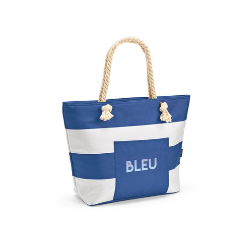 Bolsa térmica Athens de 15 l de rPET. Bolsillo; y asas de rCotton