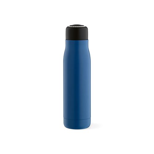 blue Botella Lena; rInox, 570 ml. Doble pared, hermética. Asa de rPet