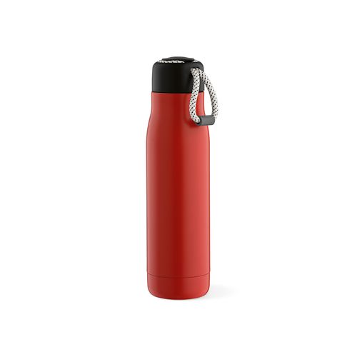 red Botella Lena; rInox, 570 ml. Doble pared, hermética. Asa de rPet