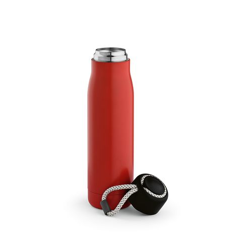 red Botella Lena; rInox, 570 ml. Doble pared, hermética. Asa de rPet