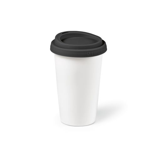Gobelet de voyage Tagus céramique 330ml. Couvercle coloré