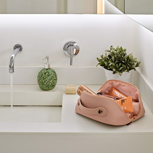 Trousse de toilette Macao 3,5L en rCuir, fermeture éclair,poignée - 9