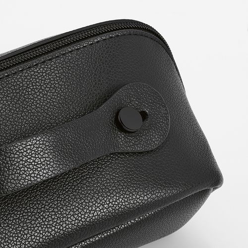 Trousse de toilette Macao 3,5L en rCuir, fermeture éclair, poignée