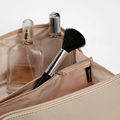 Trousse de toilette Macao 3,5L en rCuir, fermeture éclair, poignée