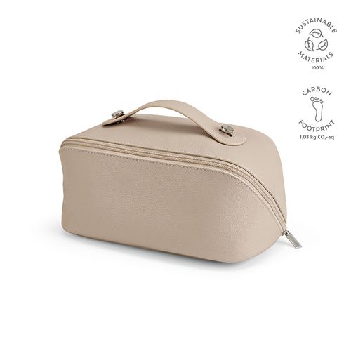 Trousse de toilette Macao 3,5L en rCuir, fermeture éclair, poignée