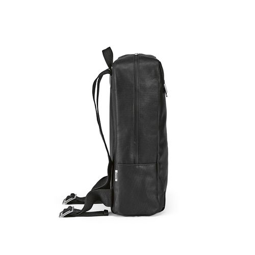 black Mochila Vienna de 23 L, rCotton de 340 gsm y rPU. PC de 17