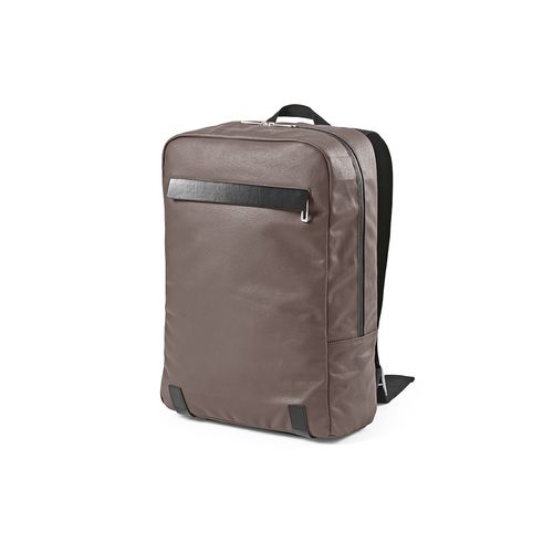 gray Mochila Vienna de 23L rCotton de 340 gsm y rPU. PC de 17