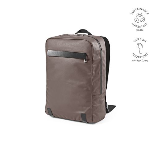 gray Mochila Vienna de 23L rCotton de 340 gsm y rPU. PC de 17