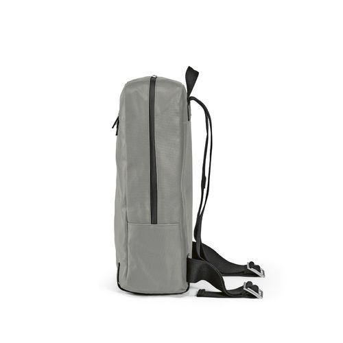 gray Mochila Vienna de 23L rCotton de 340 gsm y rPU. PC de 17