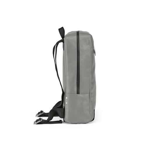 gray Mochila Vienna de 23L rCotton de 340 gsm y rPU. PC de 17