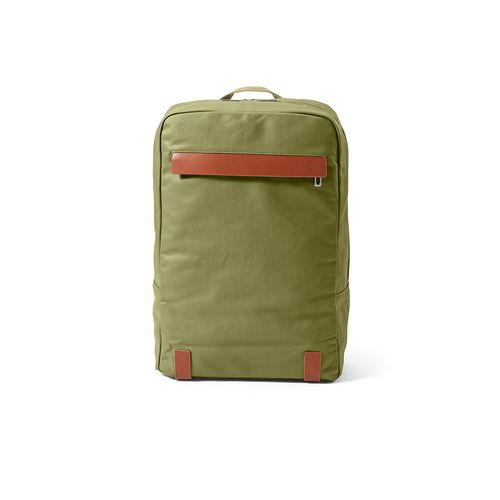 ejército verde Mochila Vienna de 23 L, rCotton de 340 gsm y rPU. PC de 17