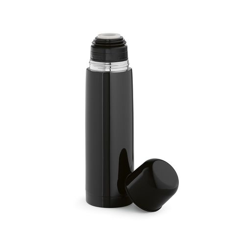 black Termo Danubio; de rInox. 500 ml. Incluye 1 taza en la tapa