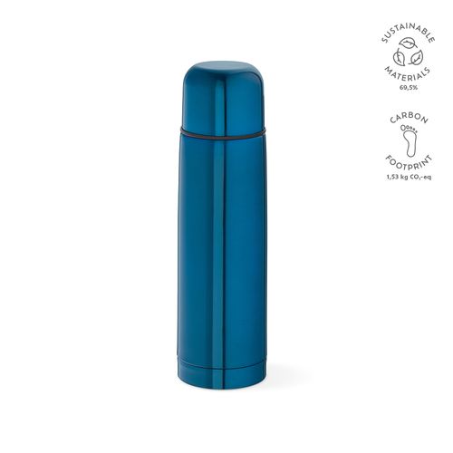 blue Termo Danubio; de rInox. 500 ml. Incluye 1 taza en la tapa