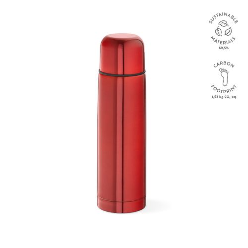 red Termo Danubio; de rInox. 500 ml. Incluye 1 taza en la tapa