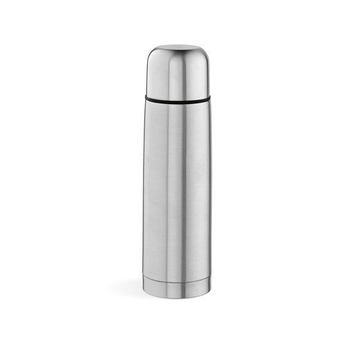 plateado Termo Danubio; de rInox. 500 ml. Incluye 1 taza en la tapa