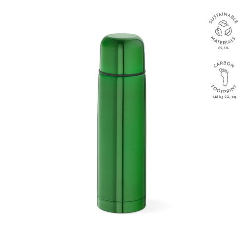green Termo Danubio; de rInox. 500 ml. Incluye 1 taza en la tapa