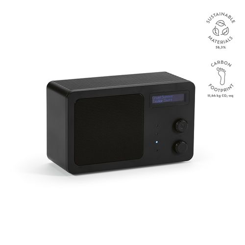 black Altavoz Soundview rABS ;3600 mAh. Autonomía hasta 10h.Display LCD