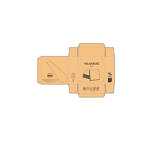 natural Posavasos Velazquez de madera de acacia. Set de 4 unidades