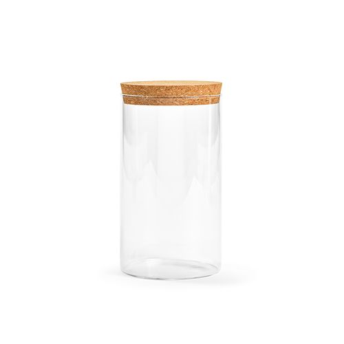 transparente Frasco Magritte 1000; vidrio borosilicato, 1015 ml. Tapa corcho