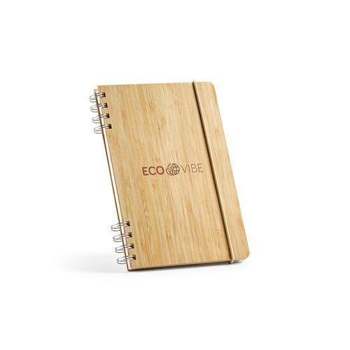 Carnet Dante couverture en bambou, 196p recyclées 70g/m²