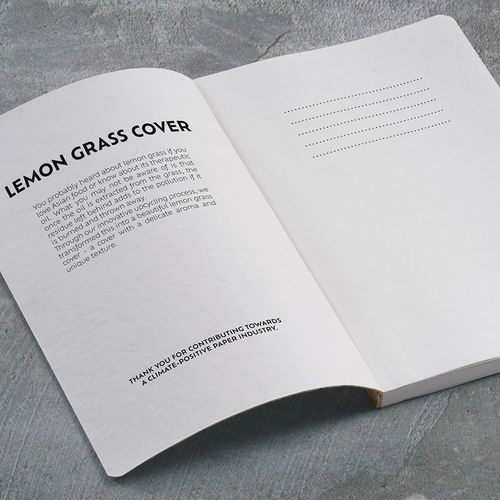 Carnet Dostoïevski couverture en citronnelle, 196p 80g/m²