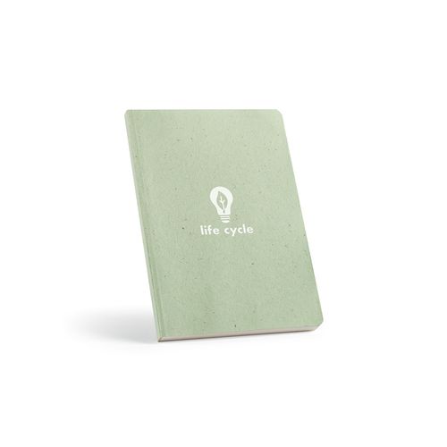 Carnet Dostoïevski couverture en citronnelle, 196p 80g/m²