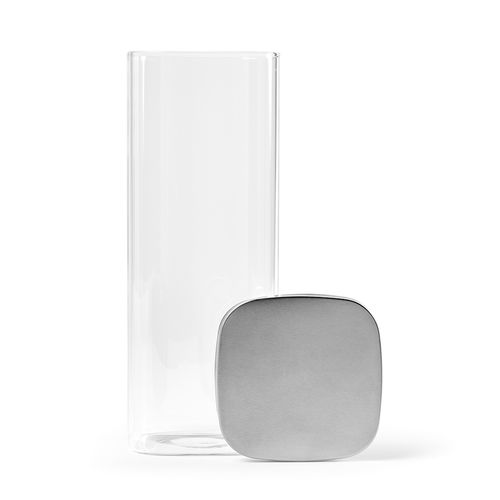 Bocal Delacroix 2100 verre borosilicaté 2130 ml, couvercle rInox