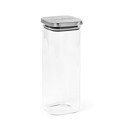 Bocal Delacroix 2100 verre borosilicaté 2130 ml, couvercle rInox