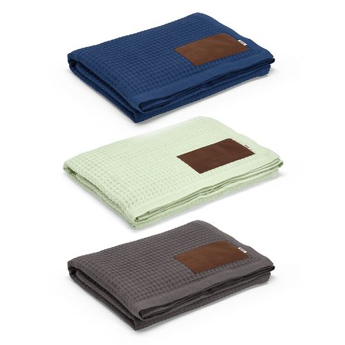 Plaid Giotto, rCOTON 200 g/m², patch personnalisable