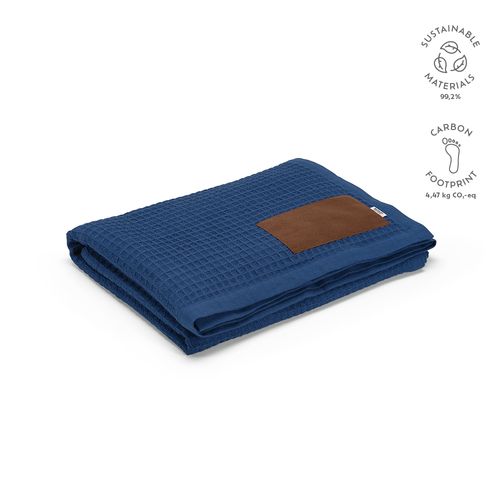 Plaid Giotto, rCOTON 200 g/m², patch personnalisable - 2