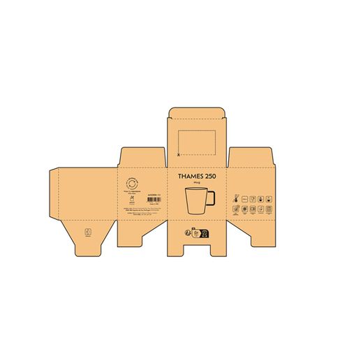 Taza Thames 250 de cerámica. 270 ml. Acabado mate