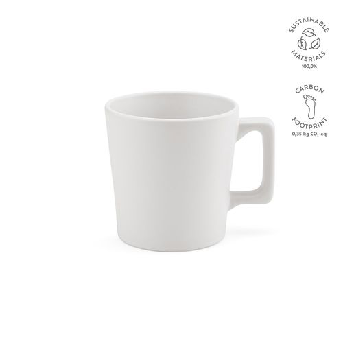 white Taza Thames 250 de cerámica. 270 ml. Acabado mate
