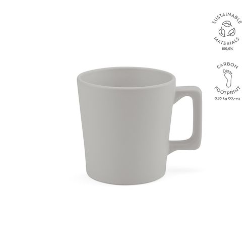 gris claro Taza Thames 250 de cerámica. 270 ml. Acabado mate