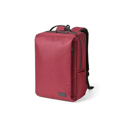 red Mochila Oslo de 20 l de rPET. Cierre impermeable. Para PC de 17