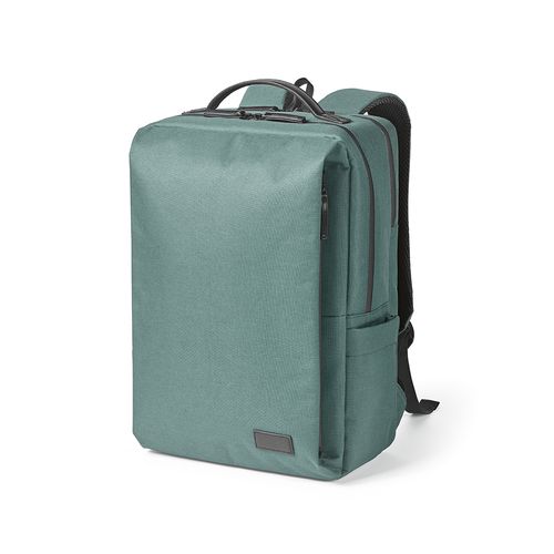 green Mochila Oslo de 20 l de rPET. Cierre impermeable. Para PC de 17