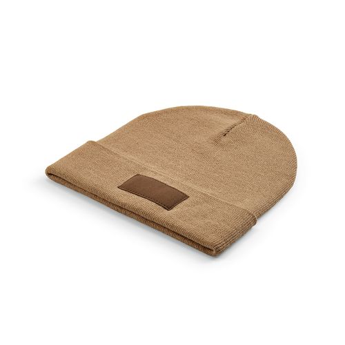camel Gorro Tupac; de algodón reciclado. Con parche personalizable