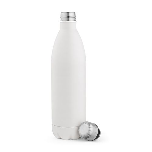 white Botella Mississippi 1100 ; rInox, 1100 ml. Doble pared, hermética