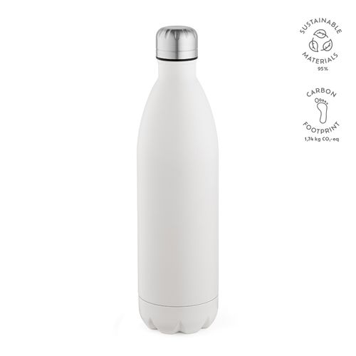 white Botella Mississippi 1100 ; rInox, 1100 ml. Doble pared, hermética