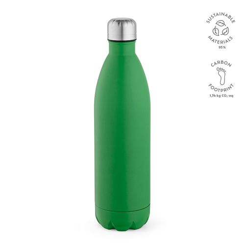 green Botella Mississippi 1100 ; rInox, 1100 ml. Doble pared, hermética