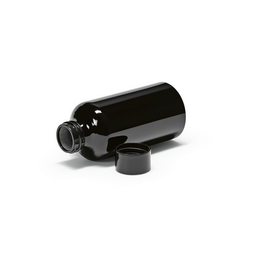 black Botella Yukon de rAluminio de 550 ml. Pared simple y hermética