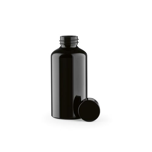 black Botella Yukon de rAluminio de 550 ml. Pared simple y hermética