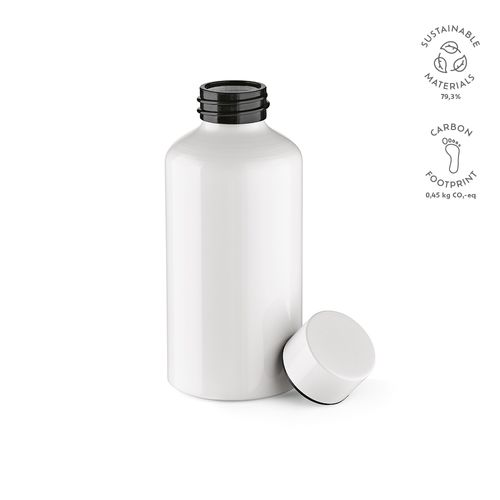 white Botella Yukon de rAluminio de 550 ml. Pared simple y hermética