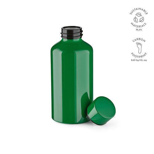 green Botella Yukon de rAluminio de 550 ml. Pared simple y hermética