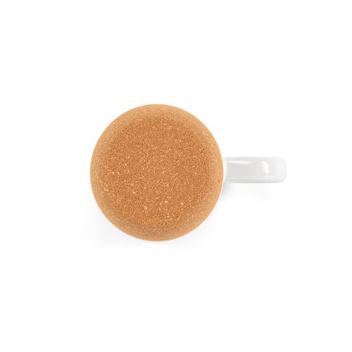 Mug Ebro en céramique, bouchon/base en liège 380 ml. Sublimation