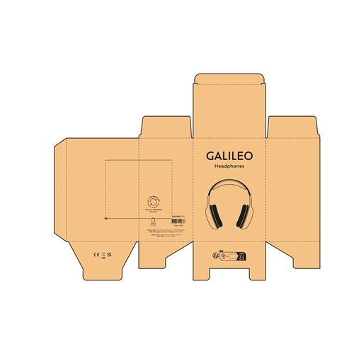 Casque sans fil Galileo en rABS, 200mAh, autonomie 8h.